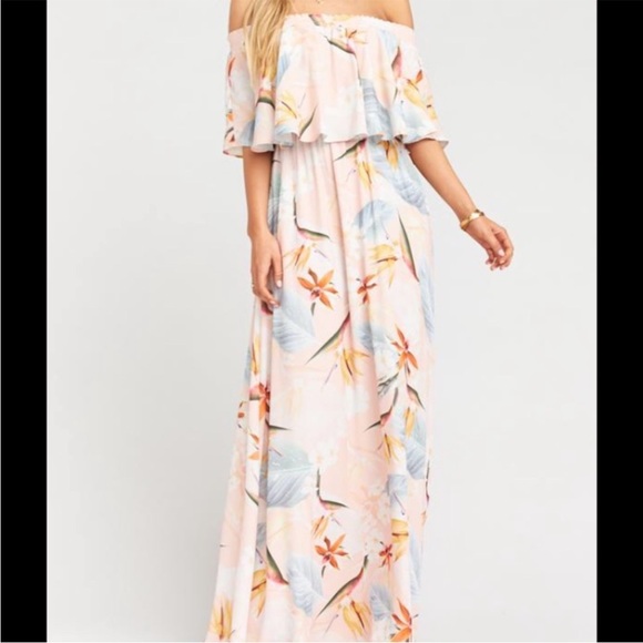 Show Me Your Mumu Hacienda Maxi Dress ~ in Dusty Blush Crisp